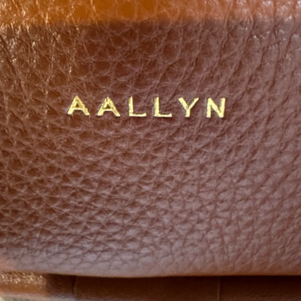 AALLYN Brown Leather Crossbody Bag